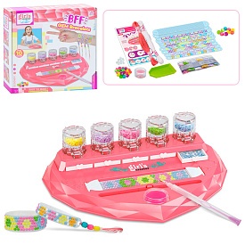 Набір для творчості MBK-511Y для створення браслетів, нитки, намистини, кор., 21,5-21,5-3,5 см. - 1 - smarttoys.com.ua