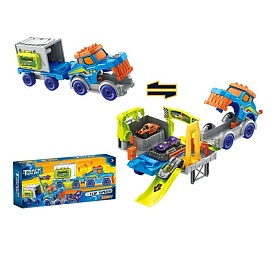 Набiр машинок 8142 машина+причеп, трек, рухливі деталі, машинки 2шт., кор., 48-20-10 см. - 1 - smarttoys.com.ua