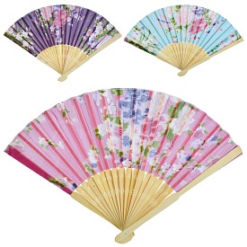 Віяло YG0191 квіти, дерев+тканина, мікс кольорів, упак. 12 шт.,кул.  - 1 - smarttoys.com.ua