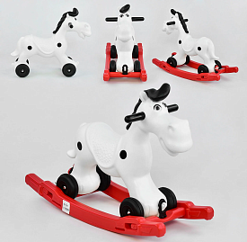 Качалка-каталка 2 в1 Конячка Pilsan 07-914 (1) ЧОРНІ РУЧКИ, знімний піддон, на коліщатках - 1 - smarttoys.com.ua