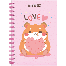 Блокнот на спіралі картонна обкл., А5, 80 арк, кл, Cute 3 - 1 - smarttoys.com.ua