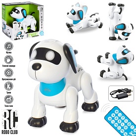 Собака RC 0009  дист.кер.(ІЧ), акум., ходить, танцює, USB, муз., світло, кор., 22-20,5-14см. - 1 - smarttoys.com.ua