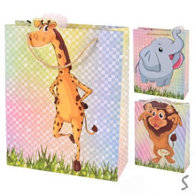 Пакет подарунковий паперовий S "ZOO" 18*23*10см R34501-S - 1 - smarttoys.com.ua