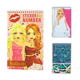 Besties Стікербук за номерами «Fashion»/ Бестіс Стікербук за номерами «Фешин», 961036 - 1 - smarttoys.com.ua