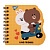 Блокнот YES 100x100/30 подв. спіраль "Line Friends" yellow, крапки - 1 - smarttoys.com.ua