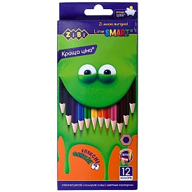 Олівці кольорові 12 кольорів SMART - 1 - smarttoys.com.ua