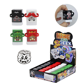 Штампи дитячі "Монстри", 4 види, в дісплеї/24/ - 1 - smarttoys.com.ua