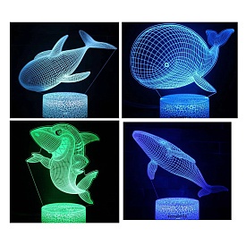 Нічник FG240822001Q 3D світильник,4 види (морські мешканці),USB,світло-різнокольор.,бат./мережа,кор. - 1 - smarttoys.com.ua
