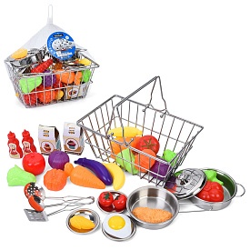 Возик 668-G6 корзина супермаркет (метал), посуд(метал), продукти, в сітці, 23-25-15см - 1 - smarttoys.com.ua