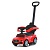 Каталка-толокар 668L-3 2в1 (батьків. ручка), підставка для ніг, шкіра, муз., бат., червоний. - 1 - smarttoys.com.ua