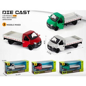 Машина 3619A  інерція, метал, 14,5см, відчиняються двері,гумові колеса,3кольори,кор. 18-8,5-6,5см - 1 - smarttoys.com.ua