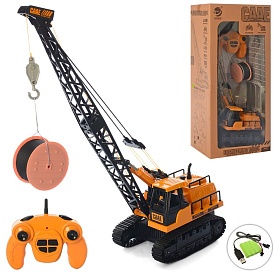 Кран 9503 радіокер., акум., рухомі деталі, 360, USB, муз., кор., 26-56-16 см. - 1 - smarttoys.com.ua