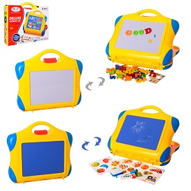 Дощечка HM1117A для малюван., двостор.-магніт., букви (англ.), цифри, маркер, кор., 37-34см. - 1 - smarttoys.com.ua