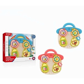 Гра HE8089 фрукти, сортер, 8 фігур, 2 режими гучності, 2 кольори, муз., світло,бат.,кор.,26-24-4,5см - 1 - smarttoys.com.ua