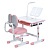 Парта M 6136-8 регул.висота, підставка для книги, лампа, рожевий - 1 - smarttoys.com.ua