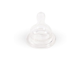 Pk 052/S Соска кругла з мякого силікону для пляшок із широким горлом, від 0 міс., 1 шт. - 1 - smarttoys.com.ua