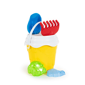 Набір дитячий "Відро №9 велике, лопатка, граблі, сито, пасочки» арт.1270 Бамсик - 1 - smarttoys.com.ua