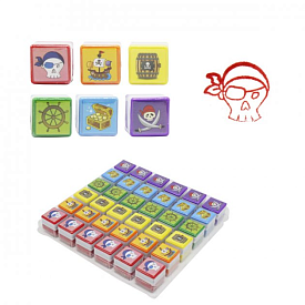 Штампи дитячі "Пірати",6 видів, в дісплеї/36/ - 1 - smarttoys.com.ua