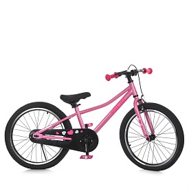 Велосипед дитячий 20д. MB 2007-3 SKD75, підніжка, рожевий. - 1 - smarttoys.com.ua
