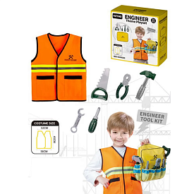 Набір амуніції KN642 будівельник, жилет, інструменти 5 шт., кор., 25-25-6 см. - 1 - smarttoys.com.ua