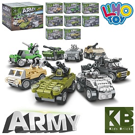 Конструктор KB 2002 військова техніка, інерц., від 45 дет., 16 шт. (8 видів) в диспл., 30-20-17 см. - 1 - smarttoys.com.ua