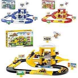 Гараж G74-75-7688 2 поверхи, транспорт 4шт., 29дет., 3види, кор., 46-28-10,5см. - 1 - smarttoys.com.ua