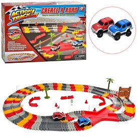 Трек CF2212 2 машинки-їздять, дорожні знаки, 96 дет., бат., кор., 42-30-7см. - 1 - smarttoys.com.ua