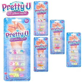 Бісер M 4977 UA намистини, підвіски, нитки, мікс видів, лист, 24,5-10-2,5 см. - 1 - smarttoys.com.ua