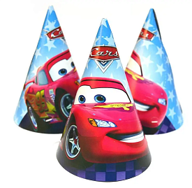 Ковпак святковий 15 см, "Тачки-3" упаковка 20 шт - 1 - smarttoys.com.ua