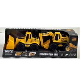 Будтехніка 210-133C інерція,набір2шт(бульдозер16см,екскаватор15см)звук.світ,рух.дет.бат.кор. - 1 - smarttoys.com.ua