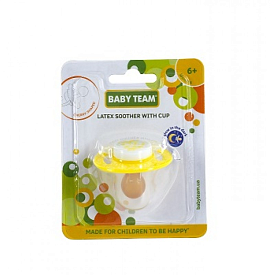 Пустушка латексна вишнеподібної форми з ковпачком, 6+, нічна, арт 3225 - 1 - smarttoys.com.ua