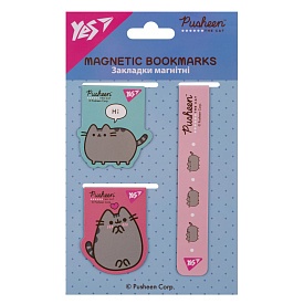 Закладки магнітні Yes "Pusheen", 3 шт - 1 - smarttoys.com.ua