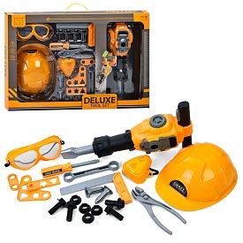 Набір інструментів HB3299-21 відбійний молоток-рух.дет.,плоскогубці,викрутка,болти,21дет.,бат.,кор. - 1 - smarttoys.com.ua