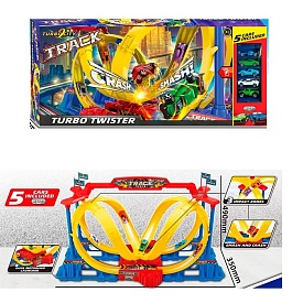 Трек 8195Y запуск машин, машинка 5шт. (метал), бат., кор., 72,5-31,5-11 см. - 1 - smarttoys.com.ua