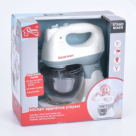 Побутова техніка F2303 міксер, насадки оберт., набір насадок, муз., світло, бат.,кор.,23-22,5-11,5см - 1 - smarttoys.com.ua