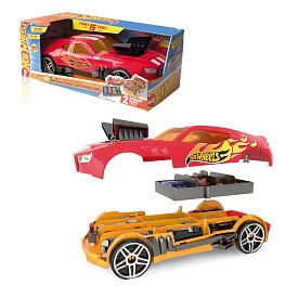 Гоночний автомобіль-гараж 2 в 1 (червоний) Hot Wheels - 1 - smarttoys.com.ua