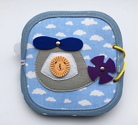 М'яка інтерактивна книжечка "Світ навколо нас" (Слоник) 15*15 см, 3 аркуша - 4 - smarttoys.com.ua