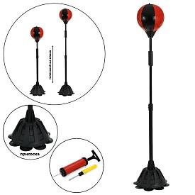 Боксерський набір MS 4681 груша, на стійці (метал,на присосках),насос,гла,викрутка,кор.,27,5-27,5-60 - 1 - smarttoys.com.ua