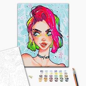 Картина за номерами: Леді гранж @nila_art_art 40х50 - 1 - smarttoys.com.ua