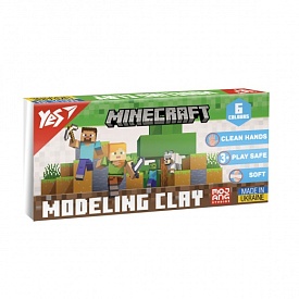 Пластилін YES, 6 кол., 120г "Minecraft" - 1 - smarttoys.com.ua