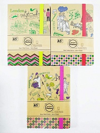 Блокнот на резинці, Арт. NP503 14,3*21см, клітинка, 84арк., FMCRU-28, RU - 1 - smarttoys.com.ua