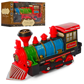 Локомотив 829-8 їздить, 2 кольори, муз., світло, бат., кор., 21,5-12,5-8 см. - 1 - smarttoys.com.ua