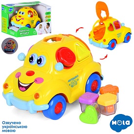 Гра 9170 UA Автошка, машинка, їздить, сортер, каталка, муз., світло, бат., кор., 23,5-15,5-15 см. - 1 - smarttoys.com.ua
