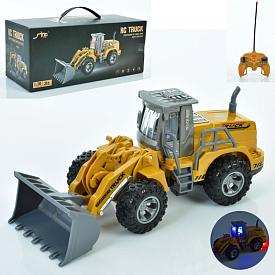 Бульдозер JH75-5D радіокер., 1:30, рухає ковшом, світло, бат., кор., 30,5-13-12,5 см. - 1 - smarttoys.com.ua