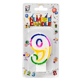 Свічки-цифри для торта "9" R90097 - 1 - smarttoys.com.ua