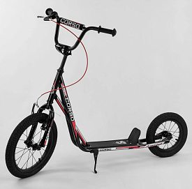 Самокат МХ 10700 `` Corso`` колеса надувні, переднє 16`` / заднє 12``, ручний переднє гальмо - 1 - smarttoys.com.ua