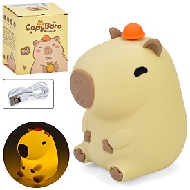 Нічник INT 0014 капібара, акум., сенсорний, світло-3режими, USB, кор., 13-9-11 см. - 1 - smarttoys.com.ua