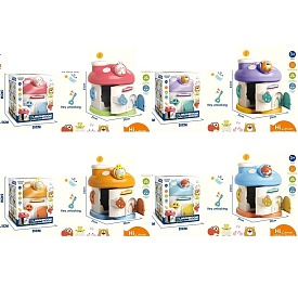 Скарбничка MK 5403 будиночок-сейф, ключ, отвори для монет та купюр, 4 види, кор., 20-24-21,5 см. - 1 - smarttoys.com.ua