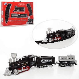 Залізниця YY-129 локомотив, вагон 3 шт., муз., світло, бат., кор., 50-36-8,5 см. - 1 - smarttoys.com.ua