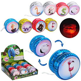 Йо-йо MR 0864 тварини, світло, бат.-таб., 12 шт. (4 види) в диспл., 19,5-17,5-6 см. - 1 - smarttoys.com.ua